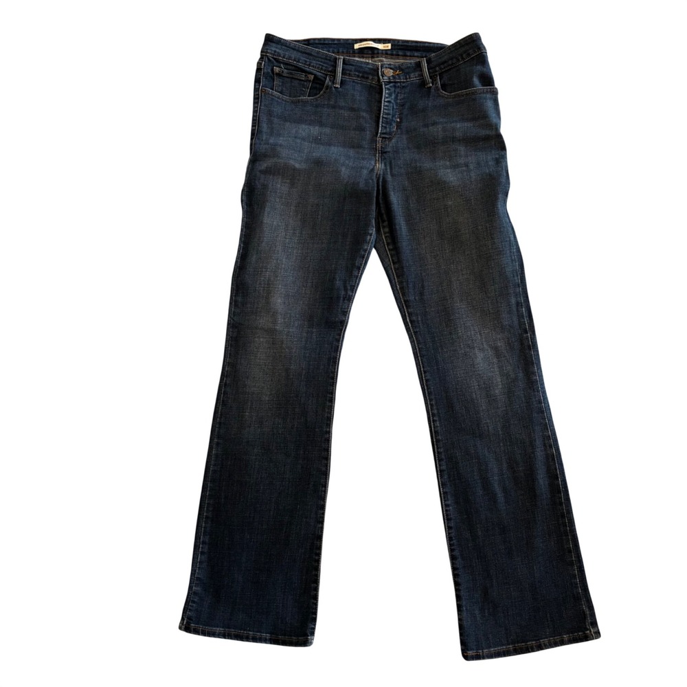 Levis 315 Shaping Bootcut Jeans Dark Wash Denim Stretch Plus Size 16W Cowgirl